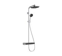 Hansgrohe Activera S - Conjunto de ducha con termostato, diámetro 24 cm, 2 chorros, EcoSmart, cromo 28638000