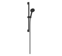 Hansgrohe Activera S - Juego de cabezal de ducha, barra y manguera, 2 tipos de chorro, EcoSmart+, Water Boost, negro mate 28863670
