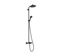 Hansgrohe Activera S conjunto bañera/ducha a pared con termostato con rociador con efecto lluvia negro 28871670