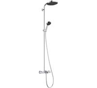 hansgrohe Activera S sistema de ducha 240, 1 tipo de rociador, EcoSmart, con termostato de baño Ecostat, 28871000, Color: cromado