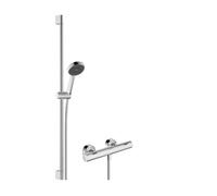 Hansgrohe Activera Select S - Conjunto de ducha con termostato, 2 chorros, EcoSmart, cromo 28086000