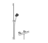 Hansgrohe Activera Select S - Conjunto de ducha con termostato, 2 chorros, EcoSmart, cromo 28086000