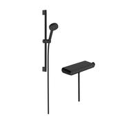 Hansgrohe Activera Select S - Conjunto de ducha con termostato, 2 chorros, EcoSmart, negro mate 28087670