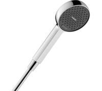 hansgrohe Activera Select S - ducha de mano EcoSmart (max. 3 l/min), con función WaterBoost (max. 9,4 l/min), alcachofa de ducha con 2 tipos de chorro, con sistema antical, cromo, 28036000