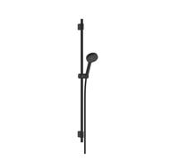 Hansgrohe Activera Select S - Set de cabezal de ducha, barra y manguera, 2 chorros, EcoSmart, negro mate 28050670