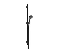 hansgrohe Activera Select S set de ducha 95, 2 tipos de chorro, EcoSmart, con barra de ducha Varia 105cm, 28050670, Color: negro mate