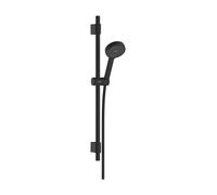 hansgrohe Activera Select S set de ducha 95, 2 tipos de chorro, EcoSmart, con barra de ducha Varia 72cm, 28048670, Color: negro mate