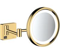 LED-Espejo de afeitar AddStoris de hansgrohe, 41790990, Color: Óptica Oro Pulido