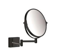 Hansgrohe Espejo cosmético AddStoris 24.6x24.6 cm redondo negro mate 41791670