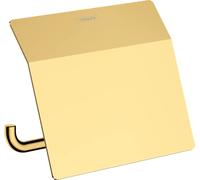 hansgrohe AddStoris Portarrollos con tapa, color oro pulido, 41753990
