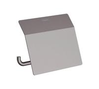 hansgrohe AddStoris Portarrollos con tapa, cromo negro cepillado, 41753340