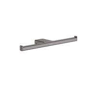 hansgrohe AddStoris Portarrollos doble, cromo negro cepillado, 41748340