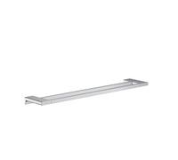 hansgrohe AddStoris Q - Toallero Doble, toallero de baño, fijación Oculta, Accesorios de baño, Cromo, 41743000