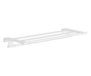 Hansgrohe AddStoris S - Estante con toallero, longitud 66 cm, blanco mate 41781700