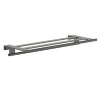 Hansgrohe AddStoris S - Estante con toallero, longitud 66 cm, cromo negro cepillado 41781340