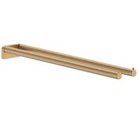 hansgrohe AddStoris S - toallero Doble, toallero de baño con Dos Brazos, fijación Oculta, Accesorios de baño, Bronze Cepillado, 41787140