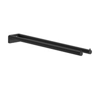 hansgrohe AddStoris S - toallero Doble, toallero de baño con Dos Brazos, fijación Oculta, Accesorios de baño, Negro Mate, 41787670