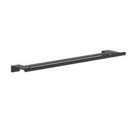 hansgrohe AddStoris S - toallero Doble, toallero de baño, fijación Oculta, Accesorios de baño, Negro Mate, 41763670