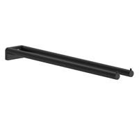 hansgrohe AddStoris S - toallero Doble, toallero de baño con Dos Brazos, fijación Oculta, Accesorios de baño, Negro Mate, 41787670