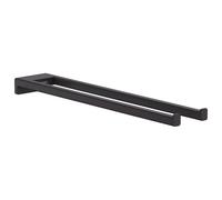 Hansgrohe Toallero AddStoris doble 45 cm negro mate 41770670
