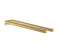 hansgrohe AddStoris Toallero de baño doble, color oro pulido, 41770990