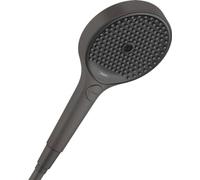 hansgrohe Alcachofa de ducha para ahorrar agua Rainfinity (130 mm, 3 tipos de chorro), color negro