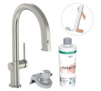 Hansgrohe Aqittura M91 grifo de cocina con filtro de pie acero inoxidable 76800800