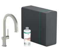 Hansgrohe Aqittura M91 grifo de cocina con filtro de pie acero inoxidable 76836800