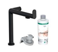 Hansgrohe Aqittura M91 - Grifo de fregadero con filtración, negro mate 76802670
