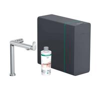 Hansgrohe Aqittura M91 - Grifo de fregadero, SodaSystem, sBox, cromo 76837000