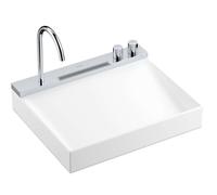 Hansgrohe Avalegra - Lavabo 58x48 cm, con grifo termostático y ducha, 2 chorros, sin rebosadero, cromo 22472000