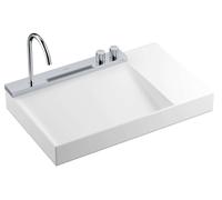 Hansgrohe Avalegra - Lavabo 78x48 cm, con grifo termostático y ducha de mano, 2 chorros, sin rebosadero, cromo 22473000