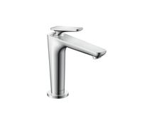 hansgrohe AXOR Citterio C Mezclador monomando de lavabo 125, con CoolStart y juego de desagüe, 49040000, Color: cromado