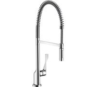 hansgrohe AXOR Citterio DN15 Mezclador monomando de cocina 230 Semi-Pro, 39840140, Color: Bronce cepillado
