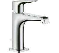 hansgrohe AXOR Citterio E Mezclador monomando de lavabo 125 con manivela y juego de desagüe, 36110000, Color: cromado