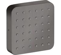hansgrohe AXOR Citterio E módulo de ducha empotrado 12 x 12, 36822340, Color: Cromo negro cepillado