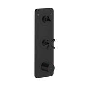 hansgrohe AXOR Citterio E Módulo de termostato empotrado 38 x 12 para 2 consumidores, 36703670, Color: negro mate