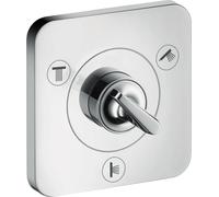 hansgrohe AXOR Citterio E Trio/Quattro Válvula de cierre y conmutación empotrada 12 x 12, 36772000, Color: cromado