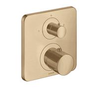 hansgrohe AXOR Citterio M termostato empotrado con válvula de cierre/cambio, 34725140, Color: Bronce cepillado