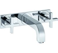 Axor Citterio - Grifo empotrado de lavabo, montaje de 3 orificios, con desagüe, cromo 39144000