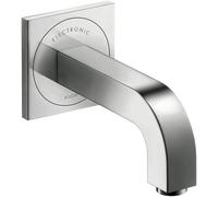hansgrohe AXOR Citterio mezclador electrónico para lavabo, alimentación de red, empotrado, detector de proximidad, proyección 161mm, 39117800, Color: Óptica de acero inoxidable