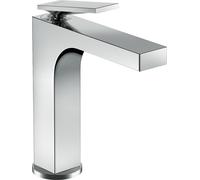 hansgrohe AXOR Citterio mezclador monomando de lavabo, juego de desagüe no bloqueable, 143mm de proyección, ComfortZone160, 39024000, Color: cromado