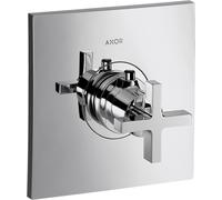 hansgrohe AXOR Citterio Termostato 59 l/min Flujo alto empotrado, mango cruzado, 39716000, Color: cromado