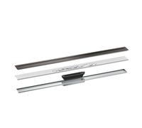 hansgrohe AXOR Desagüe juego completo canal de desagüe, 1000mm, 42523340, Color: Cromo negro cepillado