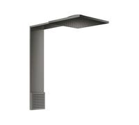 hansgrohe AXOR DuchaComposición módulo de ducha 250/250, 2jet, con ducha de hombro, proyección 488mm, 12594330, Color: Cromo negro pulido