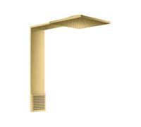 hansgrohe AXOR DuchaComposición módulo de ducha 250/250, 2jet, con ducha de hombro, proyección 488mm, 12594950, Color: Latón cepillado