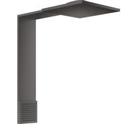 hansgrohe AXOR DuchaComposición módulo de ducha 250/250, 2jet, con ducha de hombro, proyección 488mm, 12594340, Color: Cromo negro cepillado