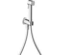 hansgrohe AXOR Duchas Bidette Bidette ducha de mano 1jet EcoSmart, redonda, para agua fría, con soporte y mangueras de ducha 1,25m, 29240000, Color: cromado