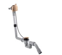 hansgrohe AXOR Exafill S juego completo, bañera, desagüe y rebosadero, 58307300, Color: Oro rojo pulido