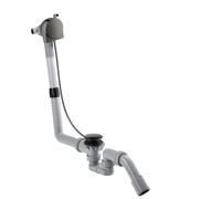 hansgrohe AXOR Exafill S juego completo, bañera, desagüe y rebosadero, 58307330, Color: Cromo negro pulido